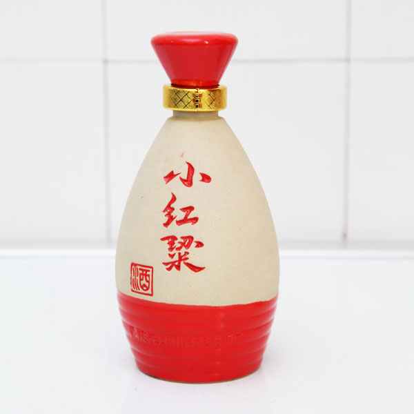 小紅梁素燒陶酒瓶